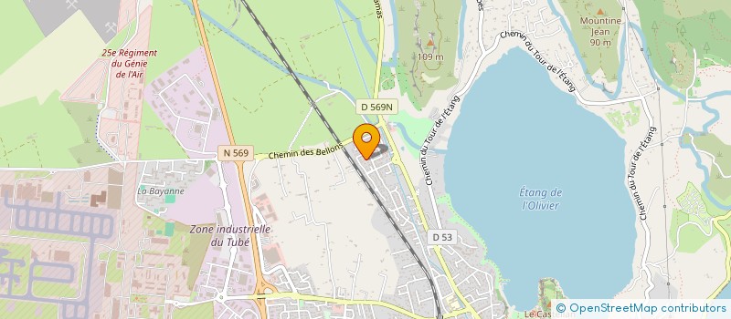 localisation de l'entreprise MONSIEUR GERALD MICHELAS  LES BELLEVILLE