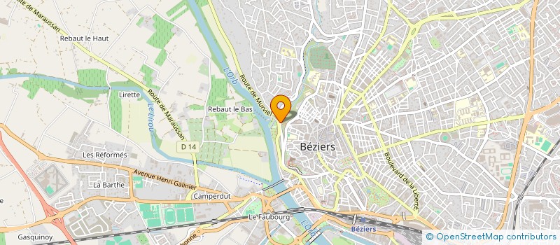 localisation de l'entreprise MONSIEUR GERALD MONTCOUDIOL  BEZIERS