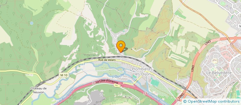 localisation de l'entreprise MONSIEUR GERALD MOREAU  PLOMBIERES-LES-DIJON