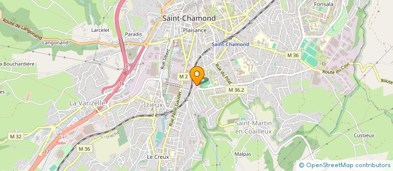 localisation de l'entreprise MONSIEUR GERALD MORFIN  SAINT-CHAMOND