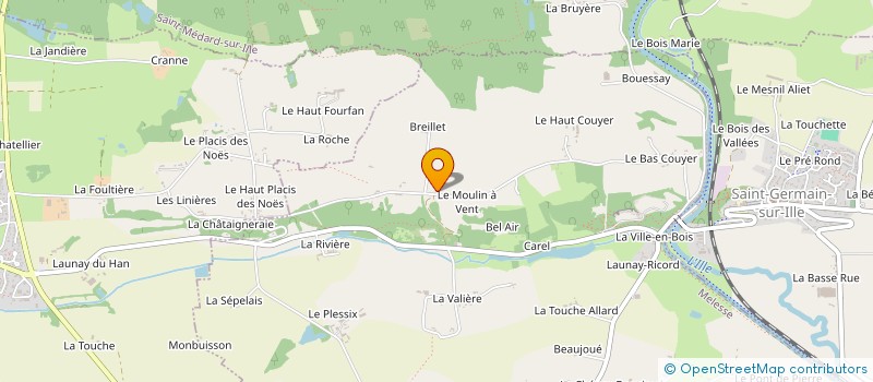 localisation de l'entreprise MONSIEUR GERALD MURGUE  MELESSE