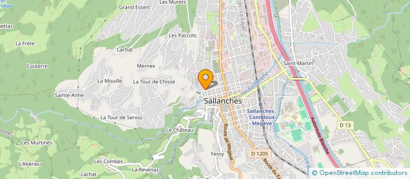 localisation de l'entreprise MONSIEUR GERALD ORSET-PRELET à SALLANCHES