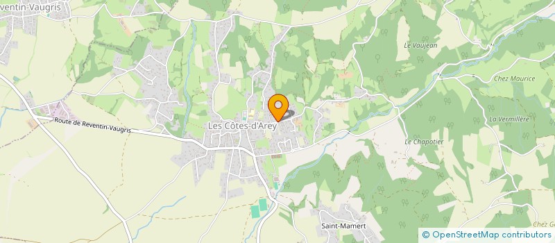 localisation de l'entreprise MONSIEUR GERALD PACALLET  LES COTES D'AREY