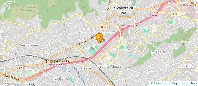 localisation de l'entreprise MONSIEUR GERALD PACITTO  TOULON