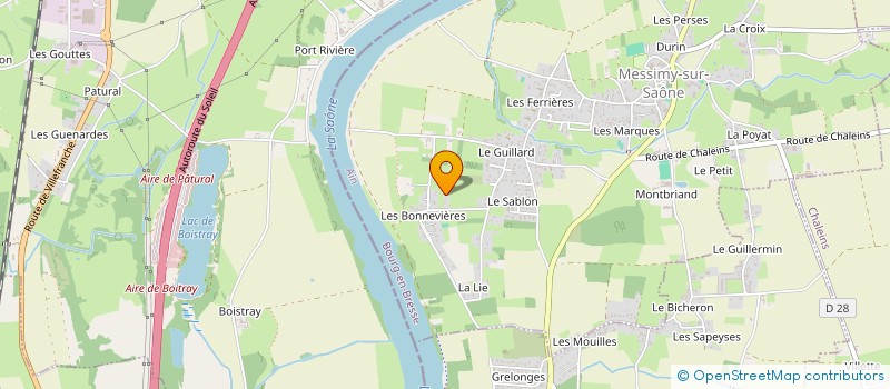 localisation de l'entreprise MONSIEUR GERALD PATRU à MESSIMY-SUR-SAONE