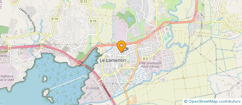 localisation de l'entreprise MONSIEUR GERALD PELAGE  LE LAMENTIN