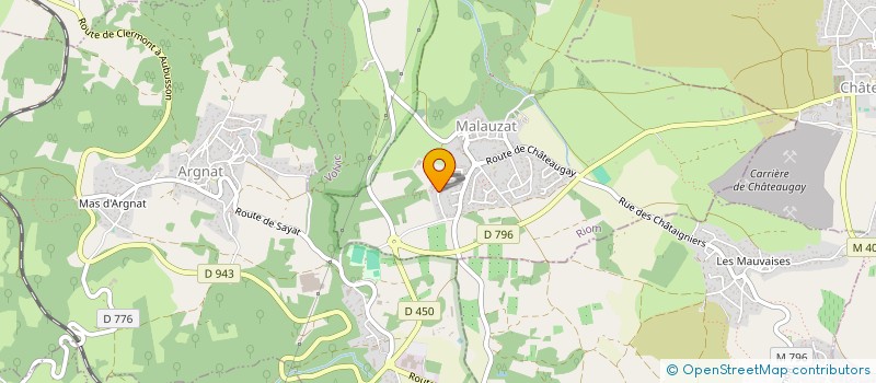 localisation de l'entreprise MONSIEUR GERALD PELLETIER  CEBAZAT