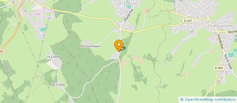 localisation de l'entreprise MONSIEUR GERALD PERROT  LES ECORCES