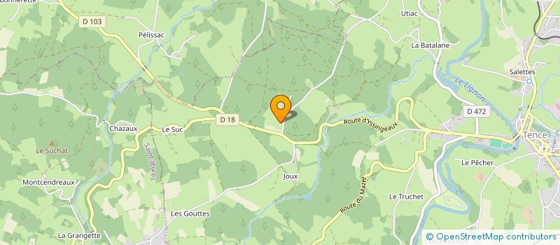 localisation de l'entreprise MONSIEUR GERALD PIGNON  TENCE