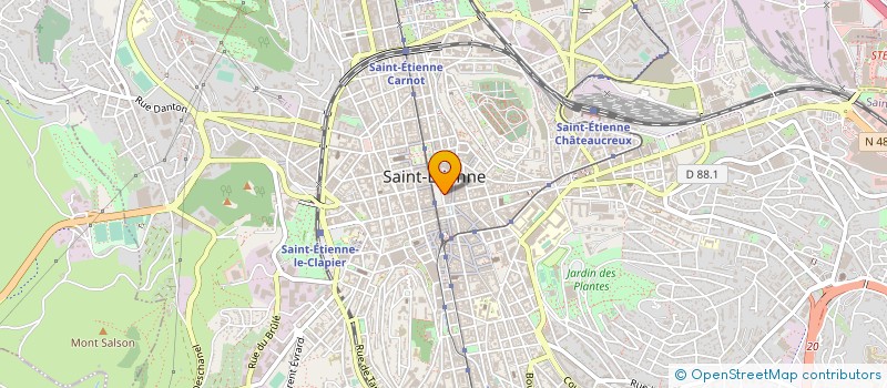 localisation de l'entreprise MONSIEUR GERALD POCHON  SAINT-ETIENNE