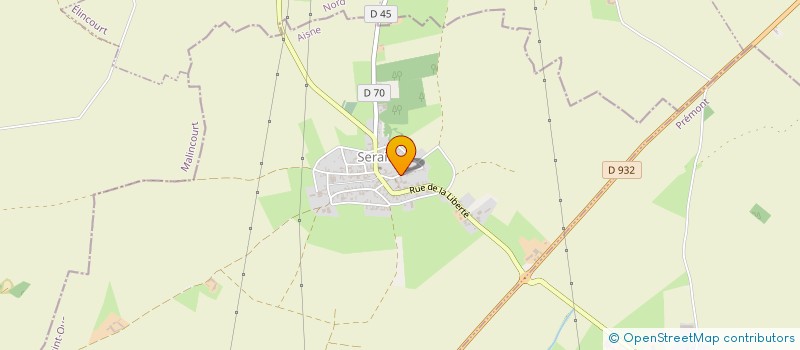 localisation de l'entreprise MONSIEUR GERALD POULAIN  SERAIN