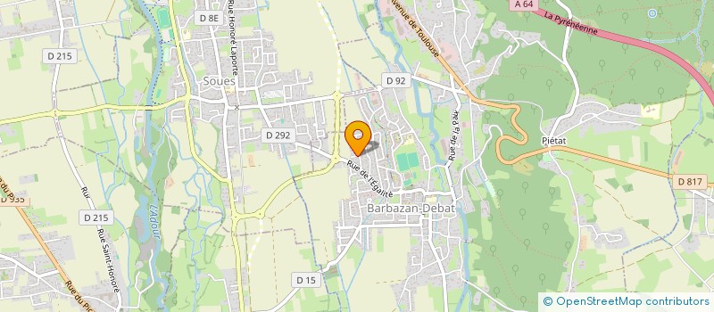 localisation de l'entreprise MONSIEUR GERALD PREIRA  BARBAZAN-DEBAT