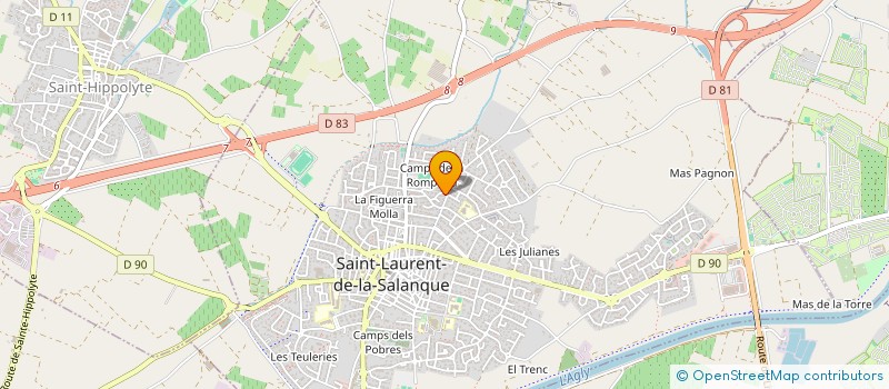 localisation de l'entreprise MONSIEUR GERALD PUJOL  SAINT-LAURENT-DE-LA-SALANQUE