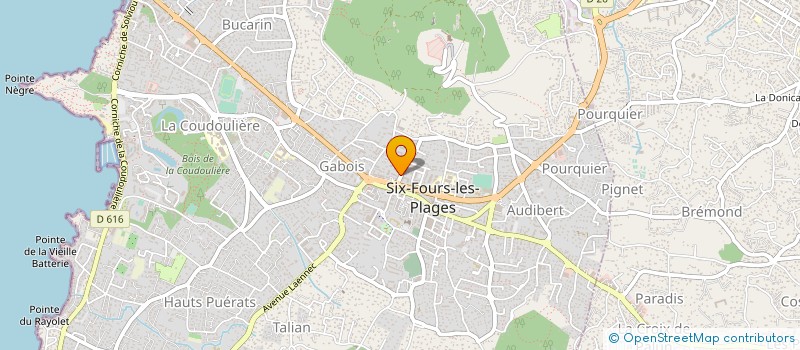 localisation de l'entreprise MONSIEUR GERALD QUEFFRINEC à SIX-FOURS-LES-PLAGES