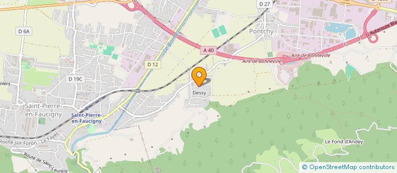 localisation de l'entreprise MONSIEUR GERALD RAY  BONNEVILLE