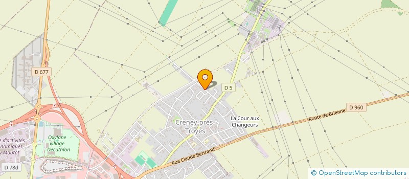 localisation de l'entreprise MONSIEUR GERALD REMY  CRENEY-PRES-TROYES