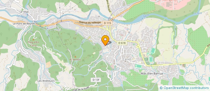 localisation de l'entreprise MONSIEUR GERALD RENARD  CERET