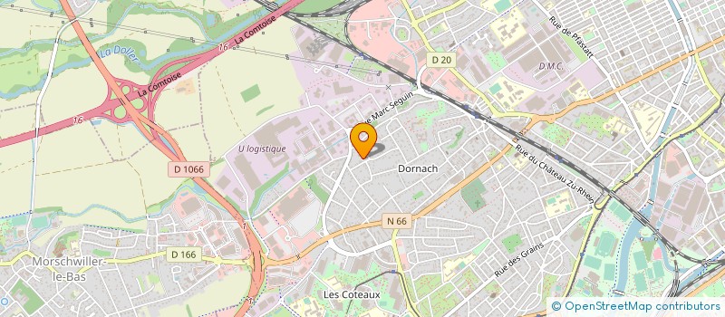 localisation de l'entreprise MONSIEUR GERALD REYGROBELLET  MULHOUSE