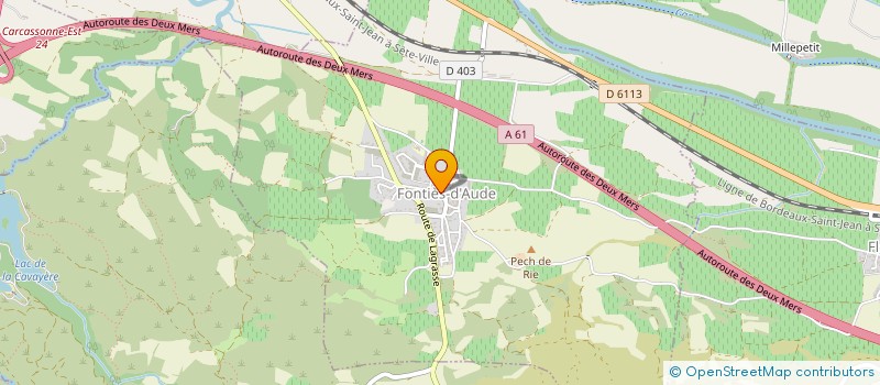 localisation de l'entreprise MONSIEUR GERALD RIBES à FONTIES D'AUDE