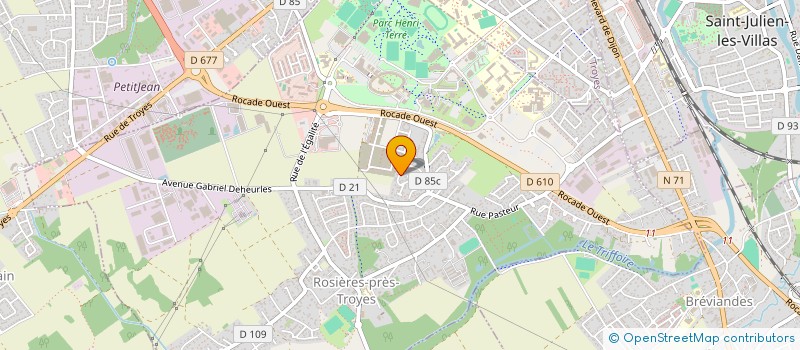 localisation de l'entreprise MONSIEUR GERALD RIGAUD  ROSIERES-PRES-TROYES