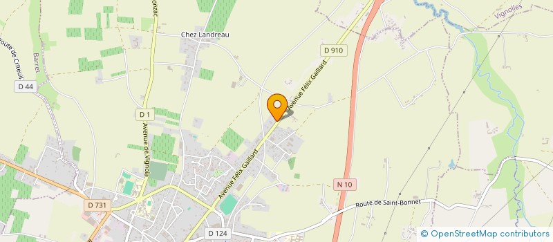 localisation de l'entreprise MONSIEUR GERALD ROUET  BARBEZIEUX-SAINT-HILAIRE