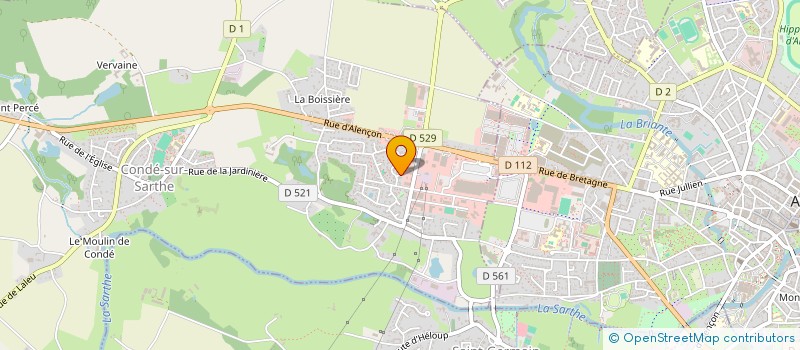 localisation de l'entreprise MONSIEUR GERALD SADON à CONDE-SUR-SARTHE