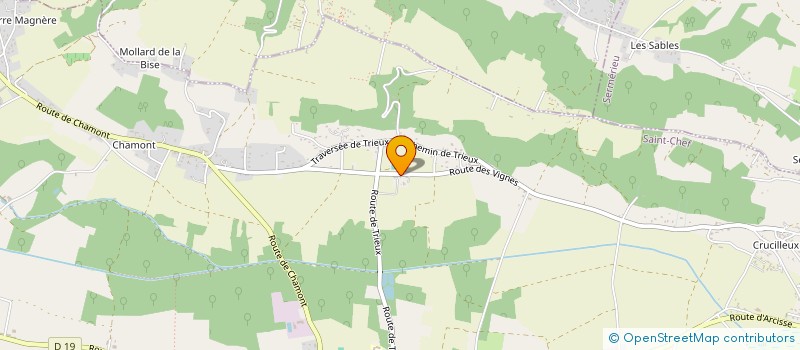 localisation de l'entreprise MONSIEUR GERALD SADOUL DE TREMINES  SAINT-CHEF