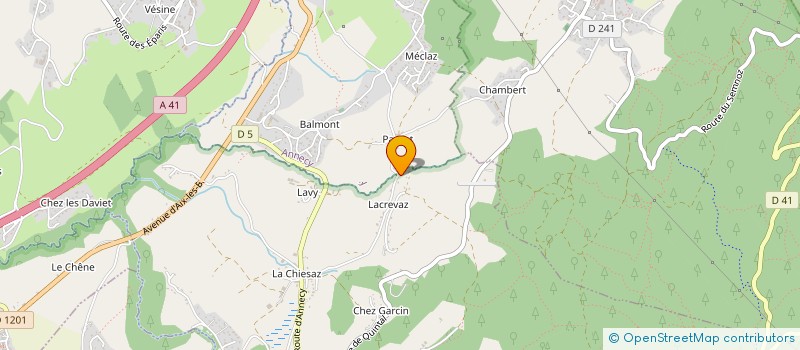 localisation de l'entreprise MONSIEUR GERALD SCHILLER  VIUZ-LA-CHIESAZ