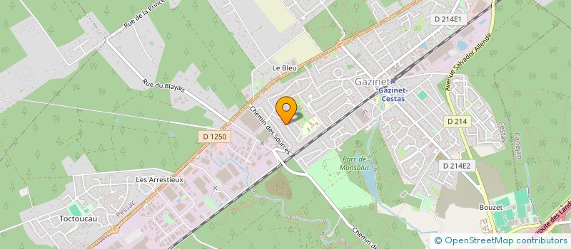 localisation de l'entreprise MONSIEUR GERALD SEGUI  CESTAS