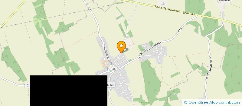 localisation de l'entreprise MONSIEUR GERALD SIDONIE  CAUGE