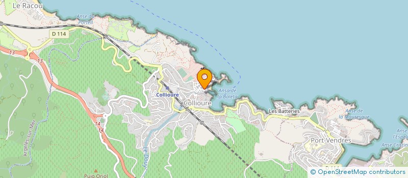 localisation de l'entreprise MONSIEUR GERALD SILVESTRE  COLLIOURE