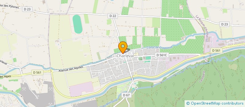 localisation de l'entreprise MONSIEUR GERALD SIMON  CHARLEVAL