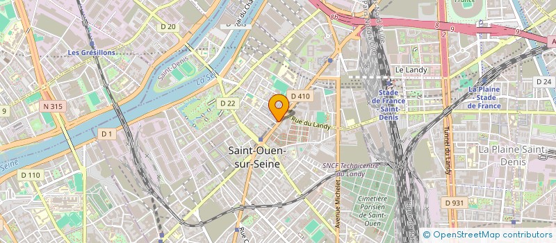 localisation de l'entreprise MONSIEUR GERALD SINNASSE  SAINT-OUEN-SUR-SEINE