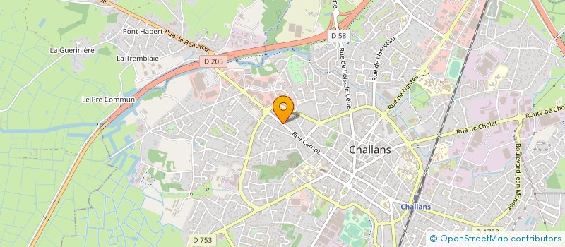 localisation de l'entreprise MONSIEUR GERALD THIBAUD à CHALLANS