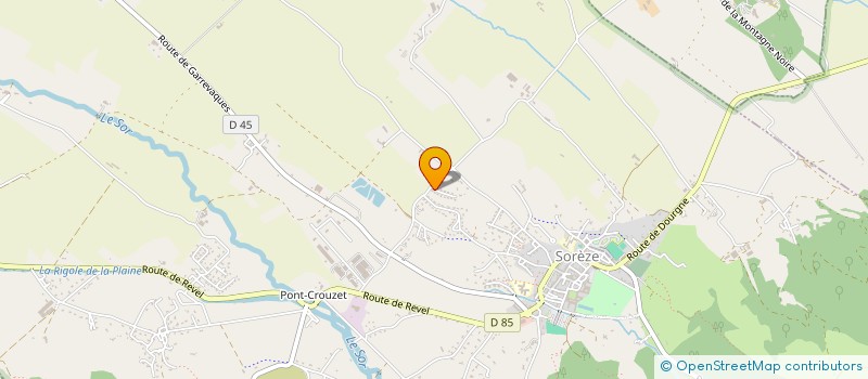 localisation de l'entreprise MONSIEUR GERALD TILMANT  SOREZE