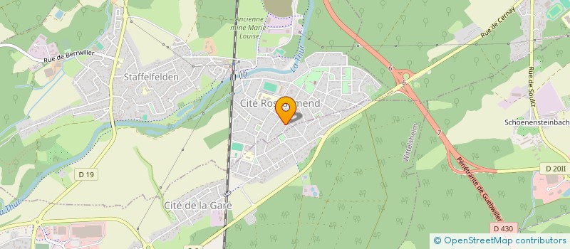 localisation de l'entreprise MONSIEUR GERALD TSCHAEGLE  STAFFELFELDEN