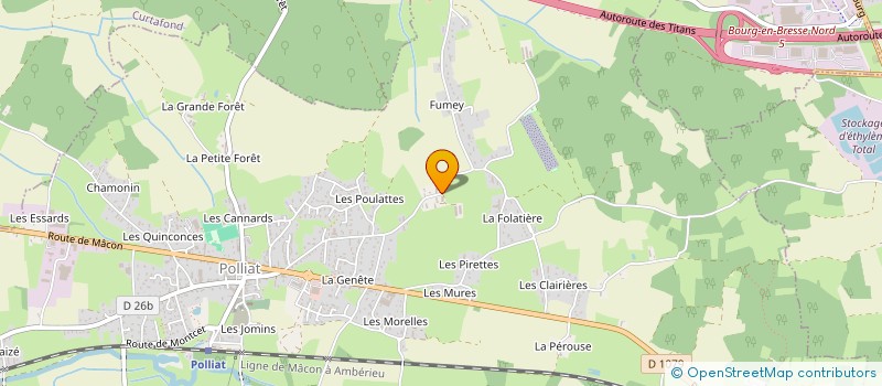 localisation de l'entreprise MONSIEUR GERALD VIOLANT à POLLIAT