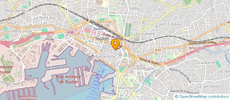 localisation de l'entreprise MONSIEUR GERALD VIZIANO  TOULON