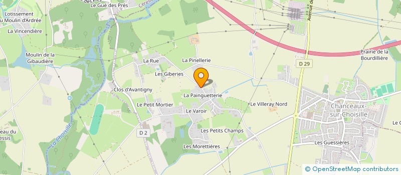 localisation de l'entreprise MONSIEUR GERALD WINANDY  CHANCEAUX-SUR-CHOISILLE