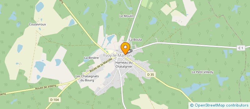 localisation de l'entreprise MONSIEUR GERALD YART à YVOY-LE-MARRON