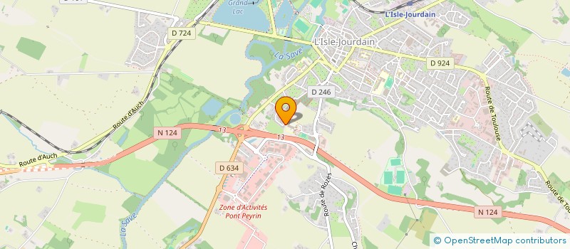 localisation de l'entreprise MONSIEUR GERALDIN POLLET  L'ISLE-JOURDAIN