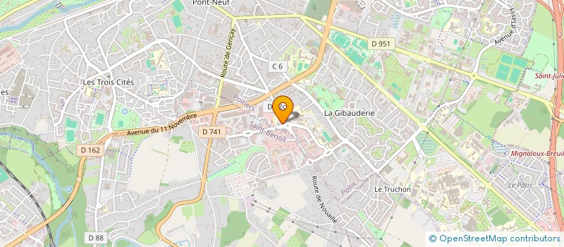 localisation de l'entreprise MONSIEUR GERALDINE CAUDE  POITIERS