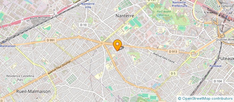 localisation de l'entreprise MONSIEUR GERALDO BALULA FERREIRA  NANTERRE