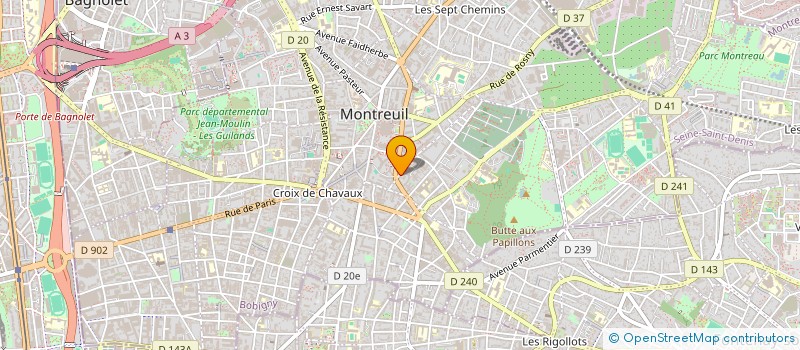 localisation de l'entreprise MONSIEUR GERALDO ESDRAS PINTO à MONTREUIL