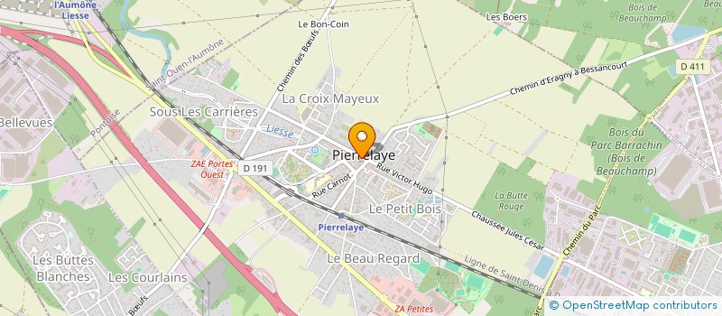 localisation de l'entreprise MONSIEUR GERALDO FINATTO  PIERRELAYE