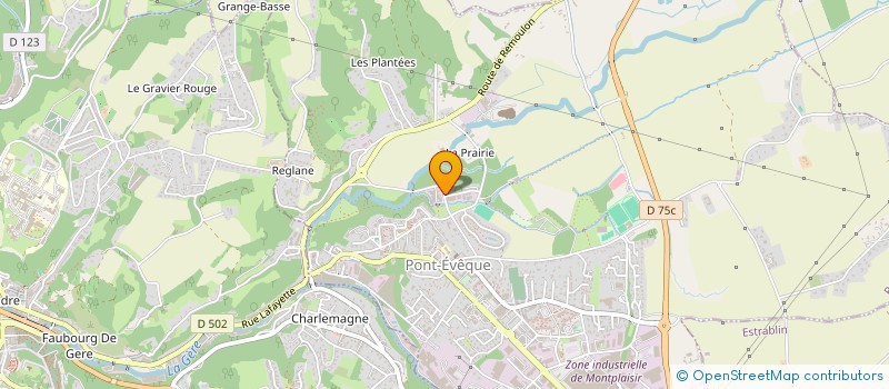 localisation de l'entreprise MONSIEUR GERAND MBENGALACK  PONT-EVEQUE