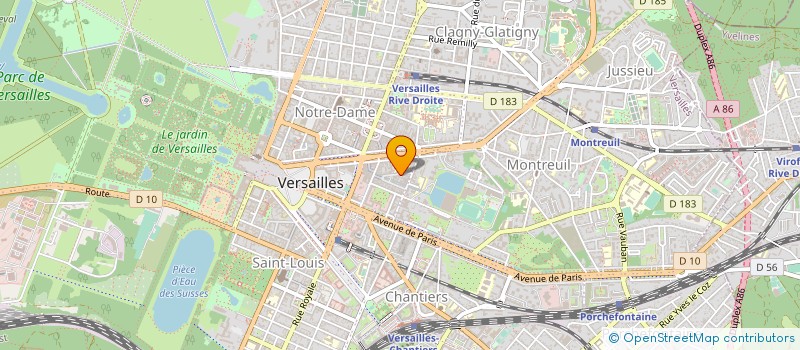 localisation de l'entreprise MONSIEUR GERARD AGAR à VERSAILLES