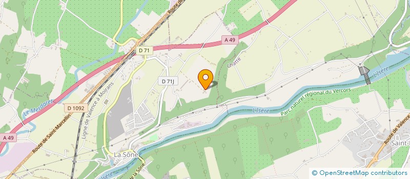 localisation de l'entreprise MONSIEUR GERARD AGERON  LA SONE