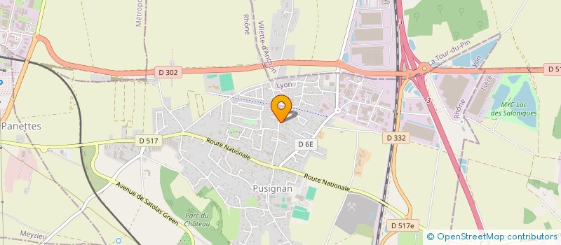 localisation de l'entreprise MONSIEUR GERARD ALABOUVETTE  PUSIGNAN