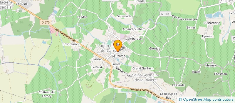 localisation de l'entreprise MONSIEUR GERARD ALAGNOU  LUGON-ET-L'ILE-DU-CARNAY